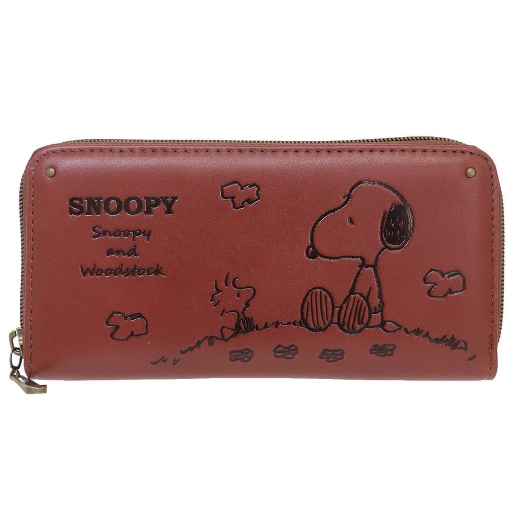 Snoopy Round Brown Wallet,