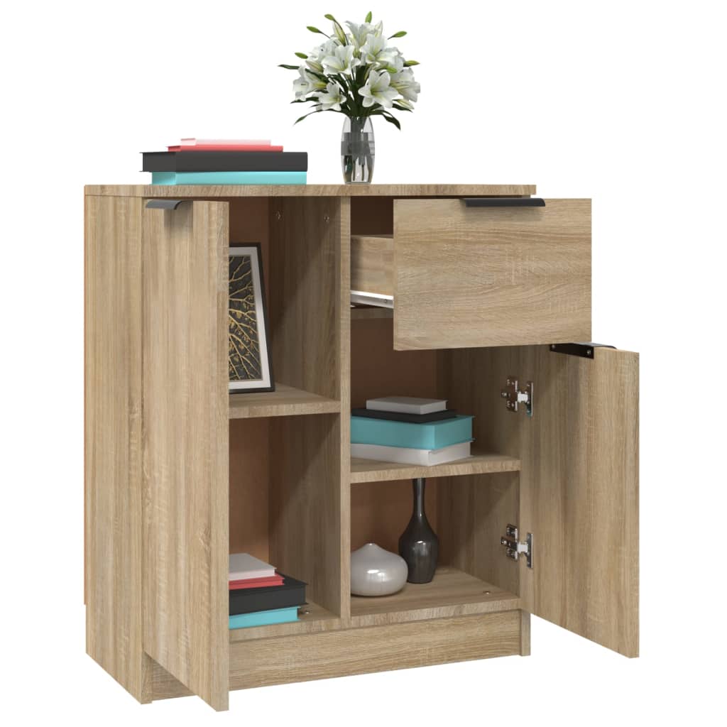 Sideboards 2 pcs Sonoma Oak 60 x 30 x 70 cm engineered wood