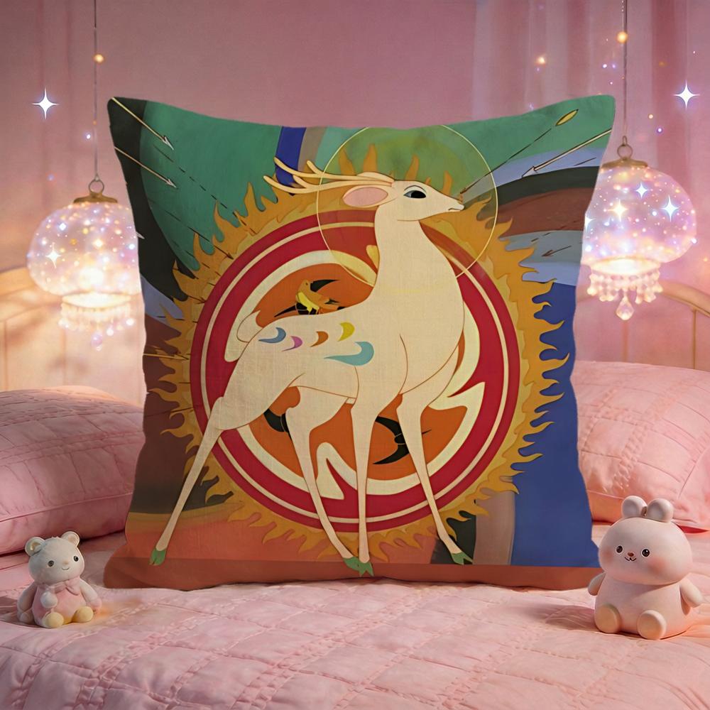 Fantasy NineColored Deer Cushion Cover Premium Comfort Reversible Pillow Cove Two in One Design for Any Room  Car Interior