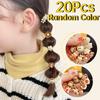 20Pcs/Lot Cute Cartoon Bear Rabbit Hair Bands Girls Elastic Rubber Band Headwear Flower Bow Baby Kids Hair Accessories Ornaments