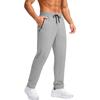 Mens Casual Breathable Solid Color Quick Dry Sports Long Pants