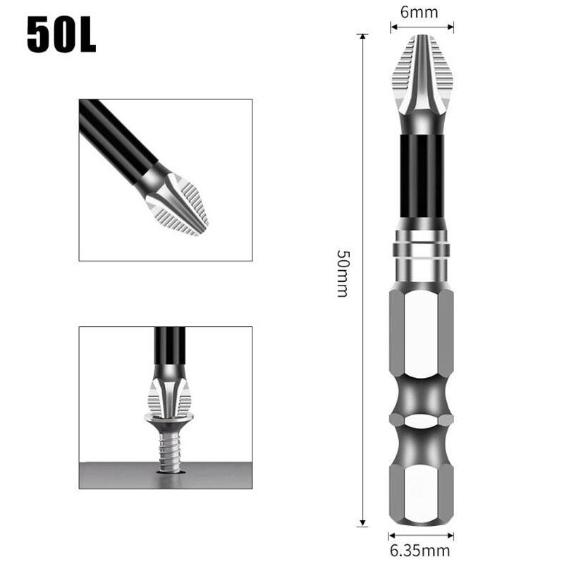 K5 Anti-slip Impact Strong Magnetic Head Screwdriver Head Drill High Hardness Cross Head High Torque Alloy Head Drill Bit