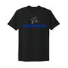 Boeing Luft- und Raumfahrt Amerikanische Flugzeuggesellschaft Blaues Logo Schwarzes T-Shirt Unisex T-Shirt