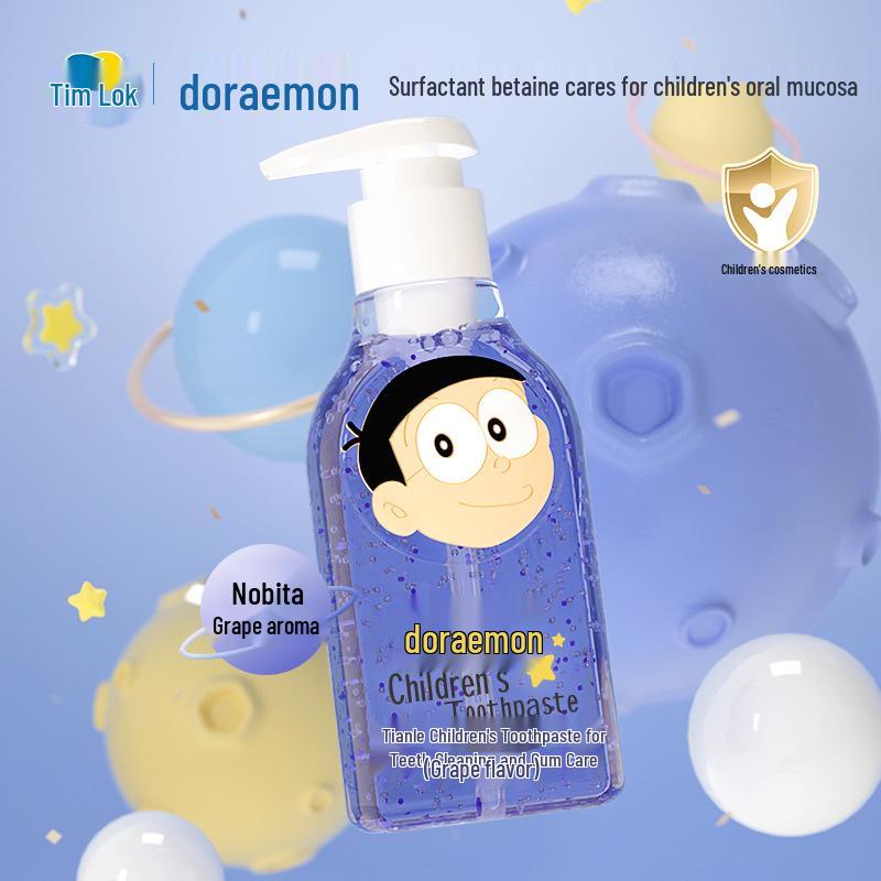 Tianle Doraemon Kids' Anti-Cavity Fluoride Toothpaste, 140g, for Ages 3-12