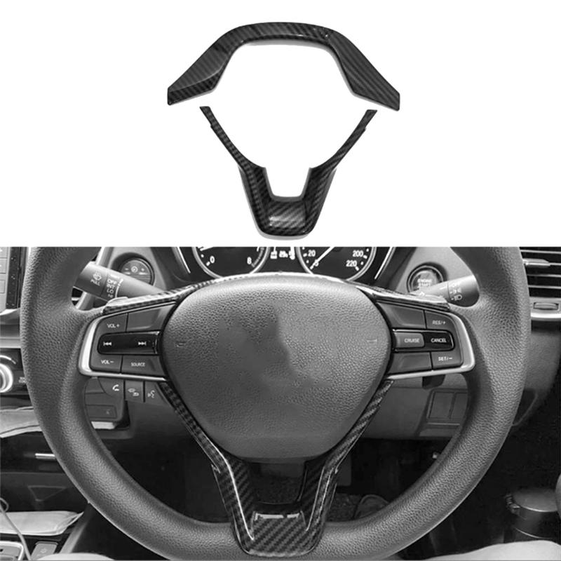 Powerful Car Steering Wheel Cover Trim Carbon Fiber Car Interior Accessories For Honda Accord 2018-