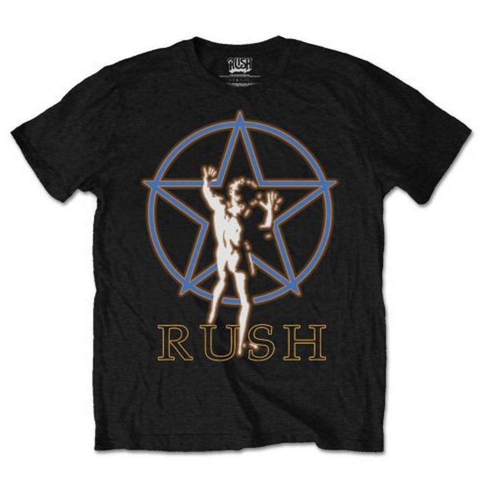 Rush Unisex Adult Starman Glow T-Shirt