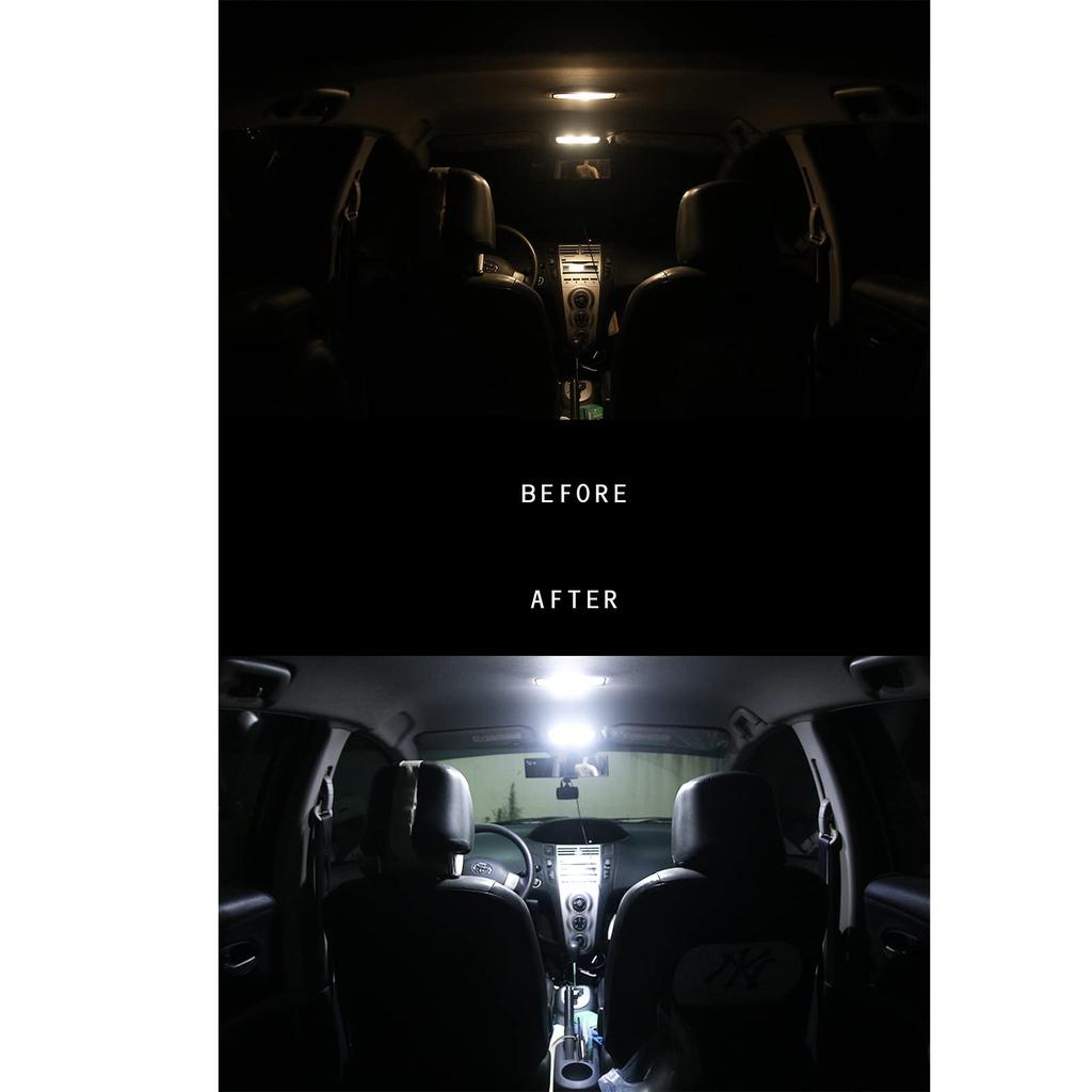 Toyota Hilux Pickup Truck Dedicated LED Interior Lamp Set with Dimming Tool Warranty Adjustment, Included, 6000K, One-Year (HYUGA)