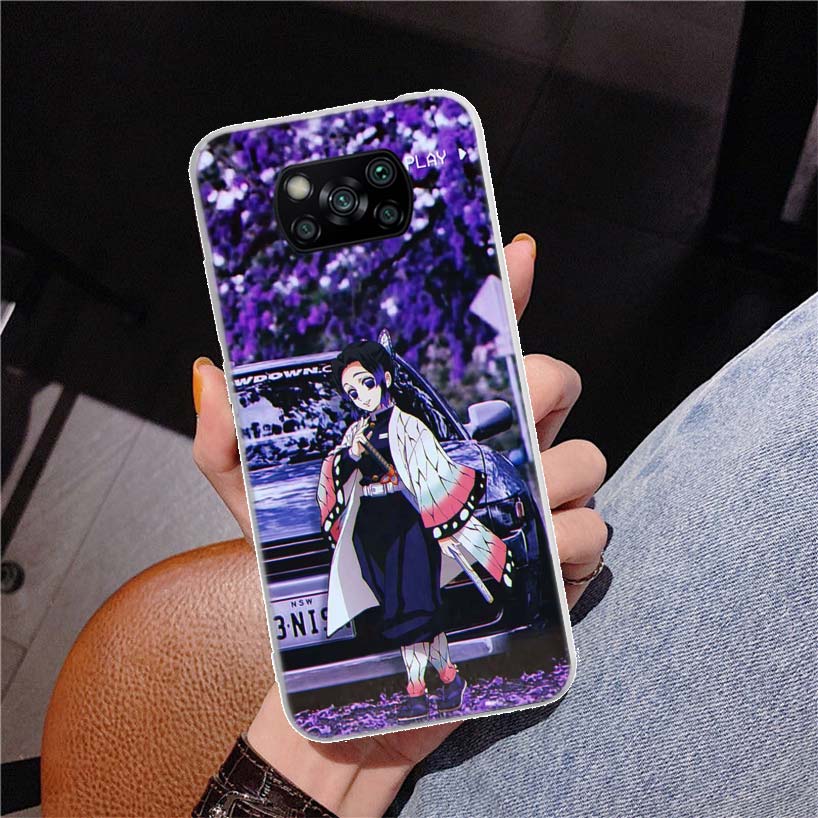 Чехол для телефона с рисунком аниме Girl JDM Sports Car Drift для Xiaomi Poco X3 GT X4 NFC M4 Pro M3 M2 F3 F2 F1 Mi Note 10 A3 A2 Lite A1 CC9 Xiaomi Poco X3