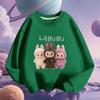 Children's LBB Loose Hoodie, Spring and Autumn Girls' Long-sleeved Casual Jacket