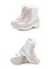 Women's Waterproof Leather Snow Boots - High-Top, Non-Slip, Mid-Calf with Warm Velvet & Thick Cotton Lining