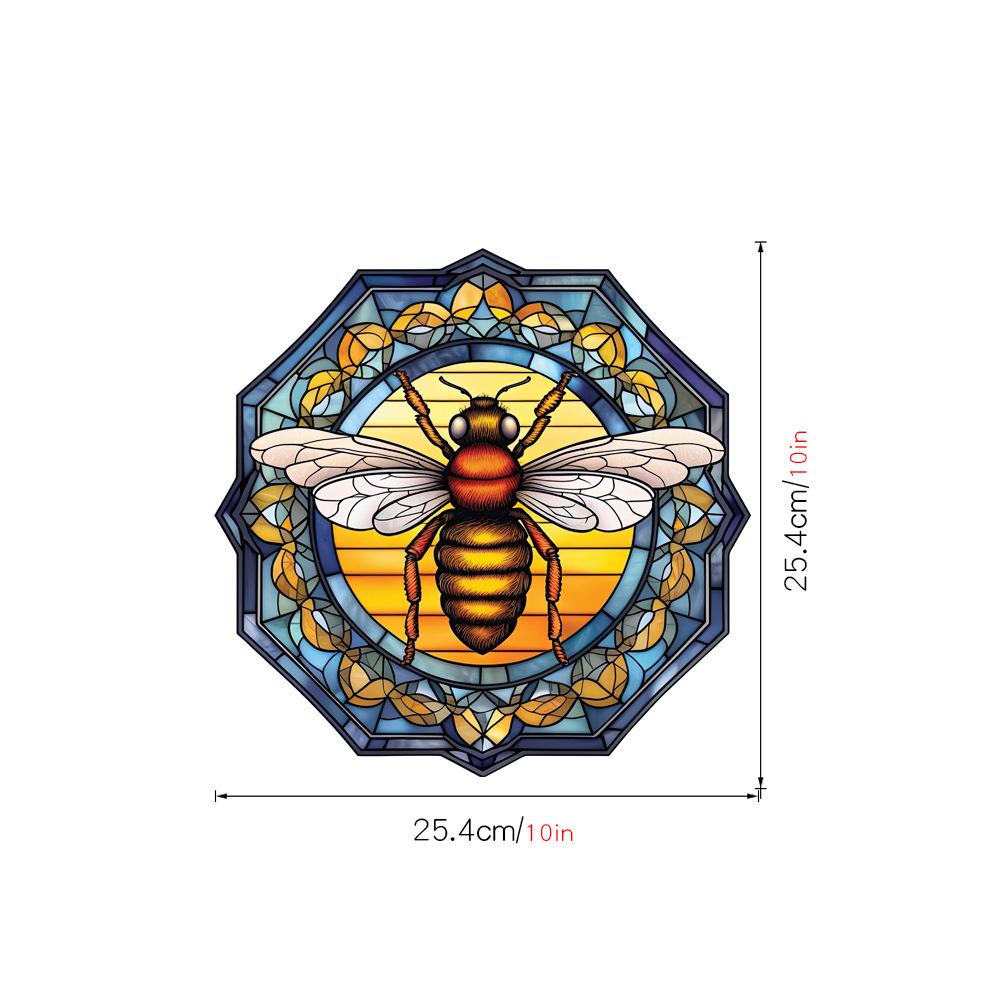 JD100-157 Anti-Collision Hummingbird & Butterfly Window Sticker - Colored Static PVC Film