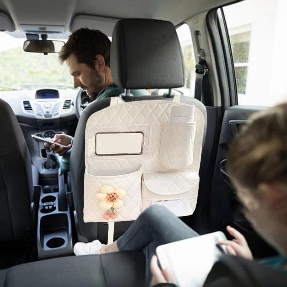 Multi-Pocket Car Seat Back Hanging Bag Household Car Document Holder  Car Accessories
