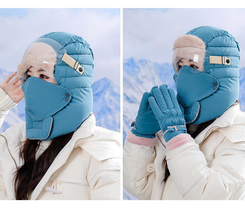 Winter Thick Warm Lei Feng Hat with Ear Protection for Men & Women - Outdoor Ski & Cycling Cap
