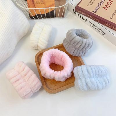 1Pc Wash Face And Wrist Band Absorb Water Sports Sweat Wiping Bracelet Hairband Moisture Proof Sleeve Wrist Guard