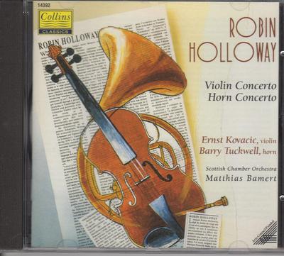 CD KOVACIC, TUCKWELL, SCO; BAMERT - Holloway;Violin+Horn Concs.  14392 Japan Music Others Used