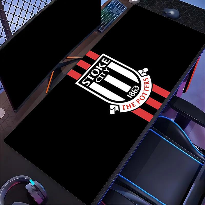 Stoke City F.C Print Cushion Non-slip Laptop Tablet Big Mousepad XXL Mat Mini PC Playmat With Lock edge