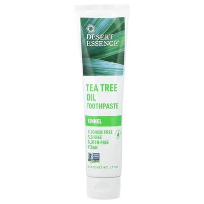 Tea Tree Oil Toothpaste, Fennel, 6.25 Oz (176 G)
