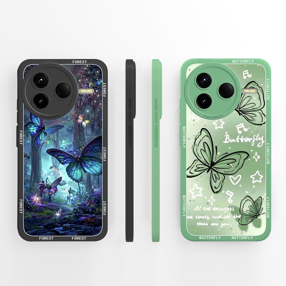 For Redmi K80 K30 K30i K30S K40 K40S K50 K60 K60E K70 K70E Pro Gaming Ultra Turbo 3 4 Case Pretty Flower Soft Silicone Shockproof Shell For Redmi Capa