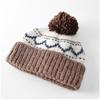 Women S Vintage Jacquard Knit Hat With Pom Pom Warm Ear Protection Cute Versatile