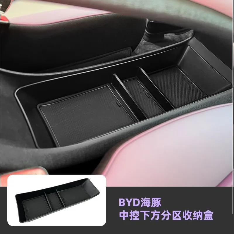 For BYD Dolphin Surf Atto1 Dolphin Mini High Quality ABS Anti Slip Center Console Dashboard Organizer Car Interior Storage Box