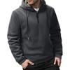 Men's Solid Color Half-Zip Sweatshirt Hoodie Men's Sports Large Size Casual Sweatshirt