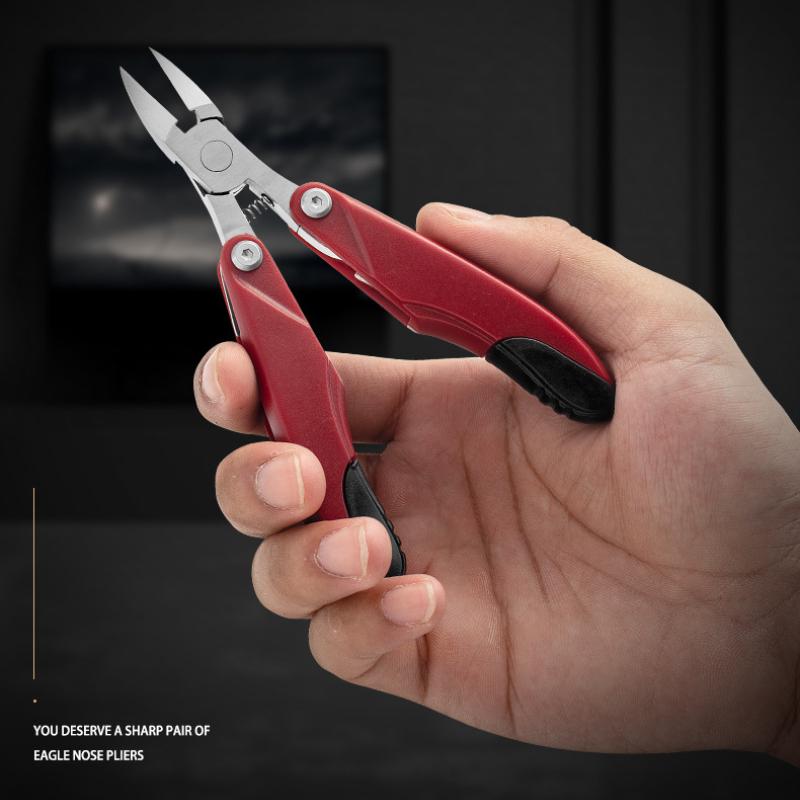 1Pc Stainless Steel Pedicure, Toenail Groove, Nail Clipper To Remove Dead Skin, Nail Clippers, Nail Clippers, Inlaid Nail Folding, Hawkbill Clippers