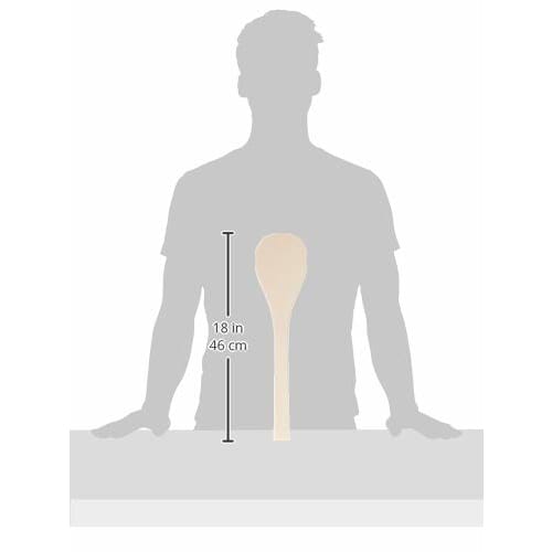 Sunnap Endo Shoji Takahashi Industry Rice Paddle, Commercial Round Spatula, 45cm, Beech Wood, Made In Japan, BSP01045