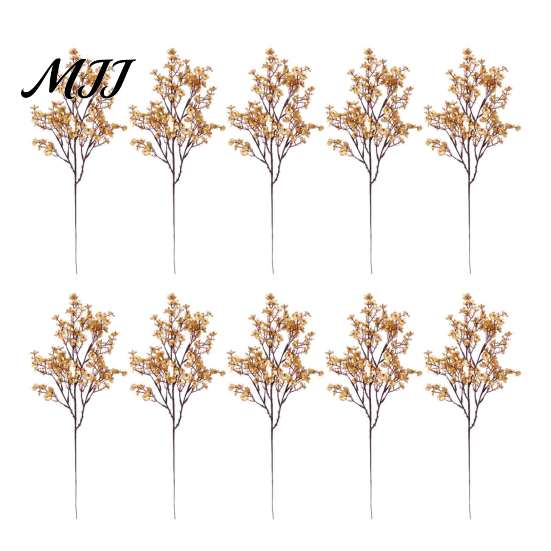 Vivid Atmosphere Room Ornaments 10Pcs Babys Breath Artificial Flowers, Real Touch Fake Silk Flowers Versatile Vase Flower Fillers for Home Indoor