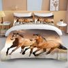 Running Horses Bedding Set Soft Comforter Set And Pillowcase Queen Size Decor Home Luxury Bed Set Animal Duvet Cover For Boy Bed