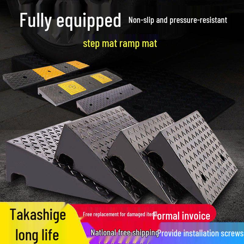 Rubber and Plastic Sloped Threshold Ramp Pad