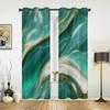 Marble Texture Aqua Curtains for Bedroom Living Room Drapes Kitchen Children's Room Window Curtain Modern Home Decor