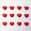 12 Pinze Magnetiche a Forma di Cuore per Frigorifero, Lavagna, Lavagna Bianca e Bacheca Decorazione