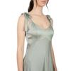 Luxe Dames Satine Bandeau Schouder Bruidsmeisjes Maxi Jurk
