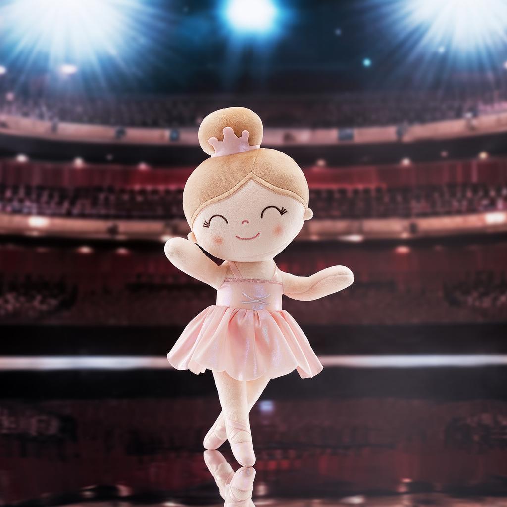 Weiche Babypuppe Symphony Mist Gold Ballerina Mädchen Traum Mädchen Puppe Kinder Stofftier Geburtstagsgeschenk Rosa