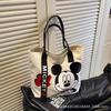 Cartoon large-capacity canvas bag women's new portable shopping bag shoulder bag go out bento bag portable tote bag