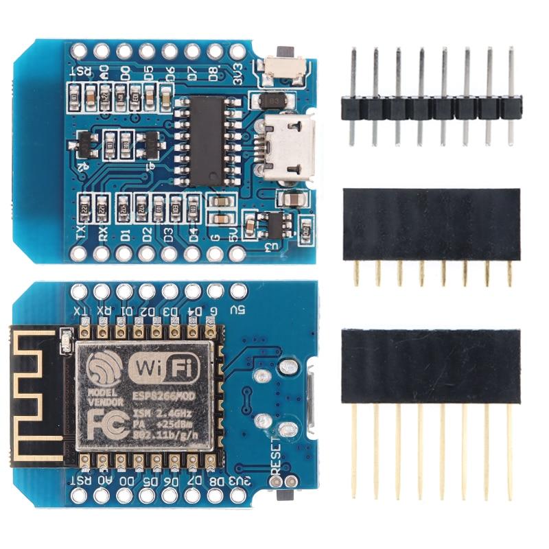 WeMos D1 Mini Pro V3.0 NodeMcu 4MB/16MB Bytes Lua WIFI Internet of Things Development Board Based ESP8266 CH340G Nodemcu V2