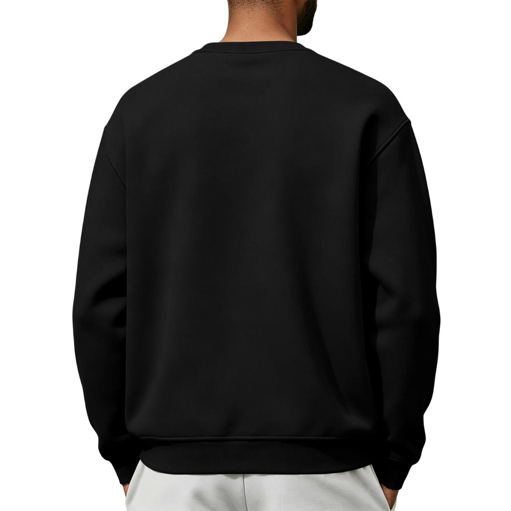 Men's Casual Loose Fit Crewneck Sweatshirt for Fall and Winter