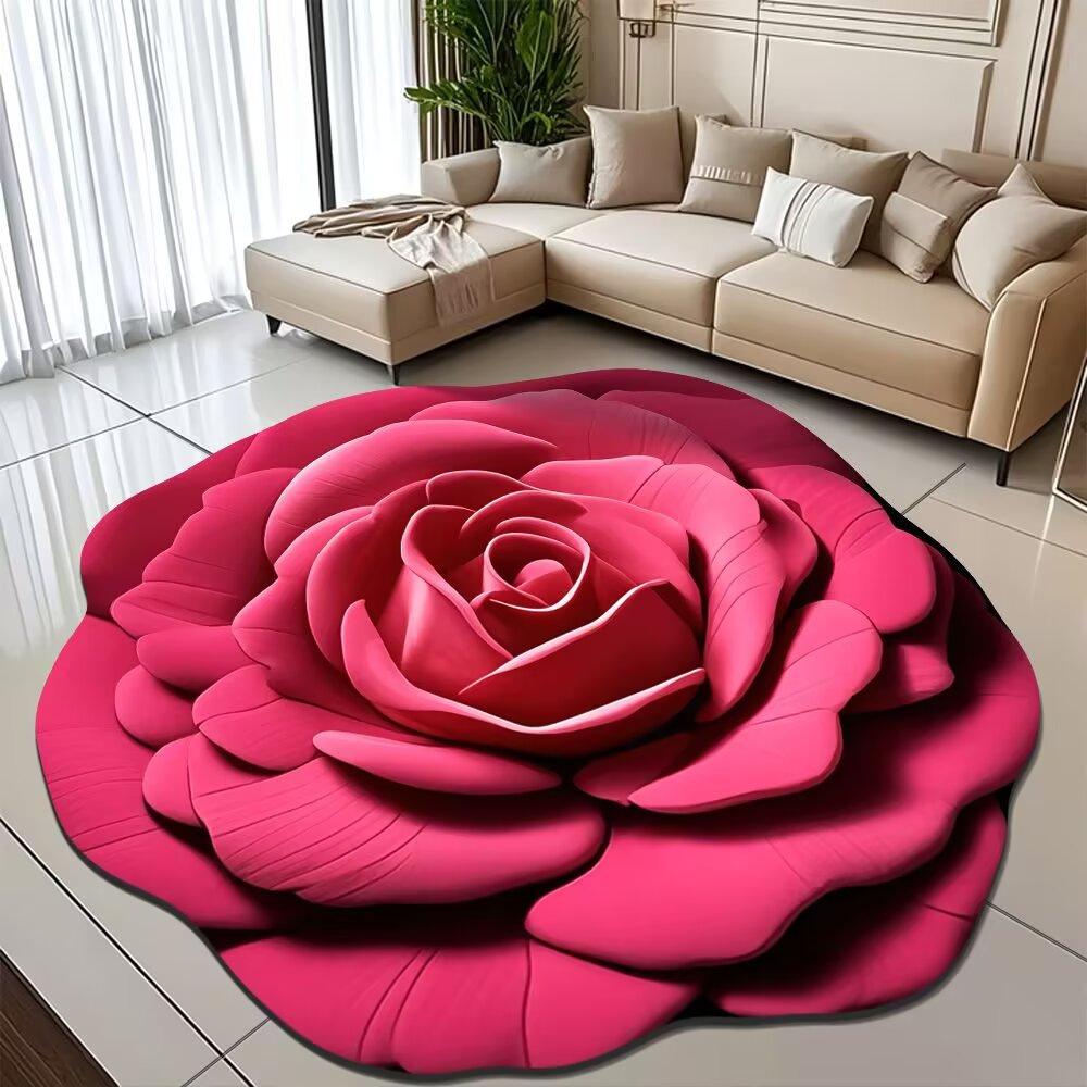 Peony Diatomaceous Earth Floor Mat – Stain-Resistant, Easy-to-Clean, Water-Absorbent Carpet for Bathroom/Entrance