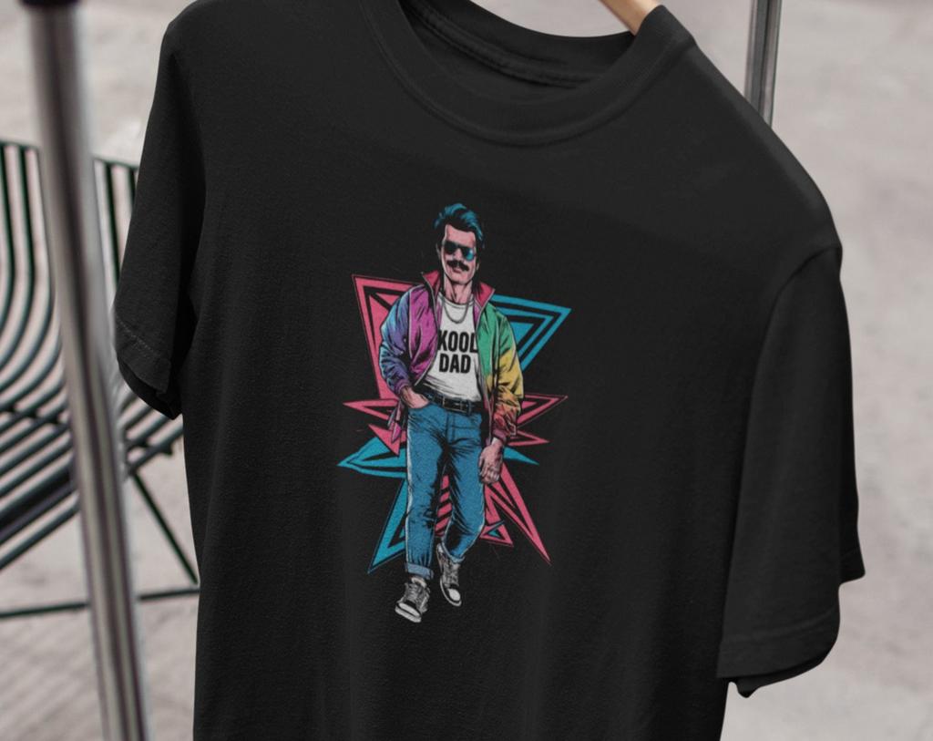Retro Kool Dad T-Shirt, 80s Style Father's Day Gift