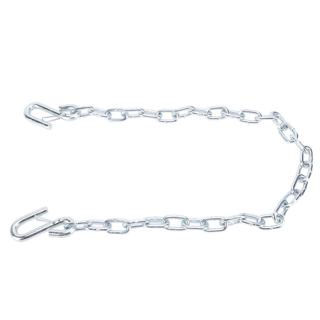 Trailer Safety Chain High Strength 1m Length with S Hooks 3500lbs Capacity Stretch Proof for Trailer RV