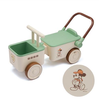 [Official Online Store Exclusive] Ides Disney Adventure Camper Truck Ride-On Toy, Educational, Kick-and-Push, Toddler, Baby, Boy, Girl, Gift