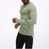 Men's Casual Fitness Wear Long Sleeve Quick Dry Breathable Outdoor Running Sports Tights Sports Wear Crewneck Top