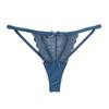 Stretchy Strappy Sheer Lace Thong Low Waist Romantic Panties Floral Embroidery Briefs  Ladies Girls