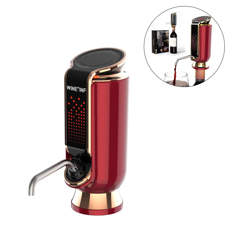 Luxurious 3-In-1 Electric Wine Aerator, Decanter, Dispenser & Vacuum Pump. Touch Screen Led Display - Wine Preservation System