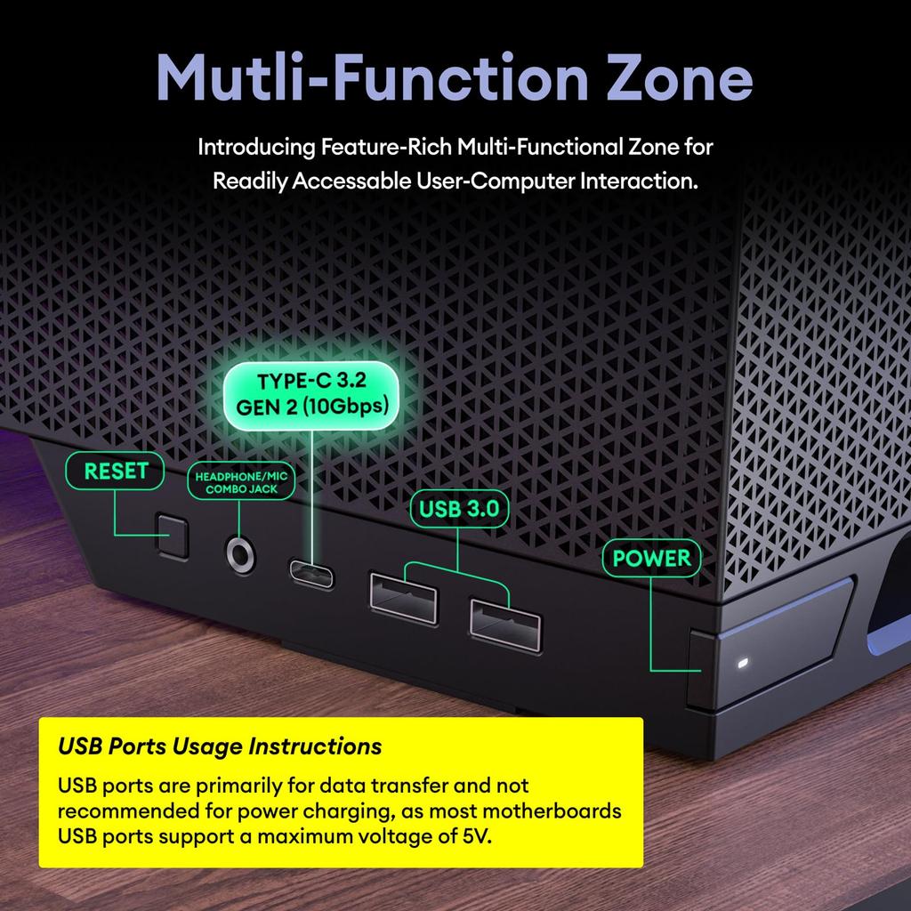 Okinos Aqua 6 Infinity Black PC Case: A Pillarless ATX-compatible PC Case with 3 ARGB Fans Included As Standard. (OKINOS AQUA 6 Infinity Mid-Tower