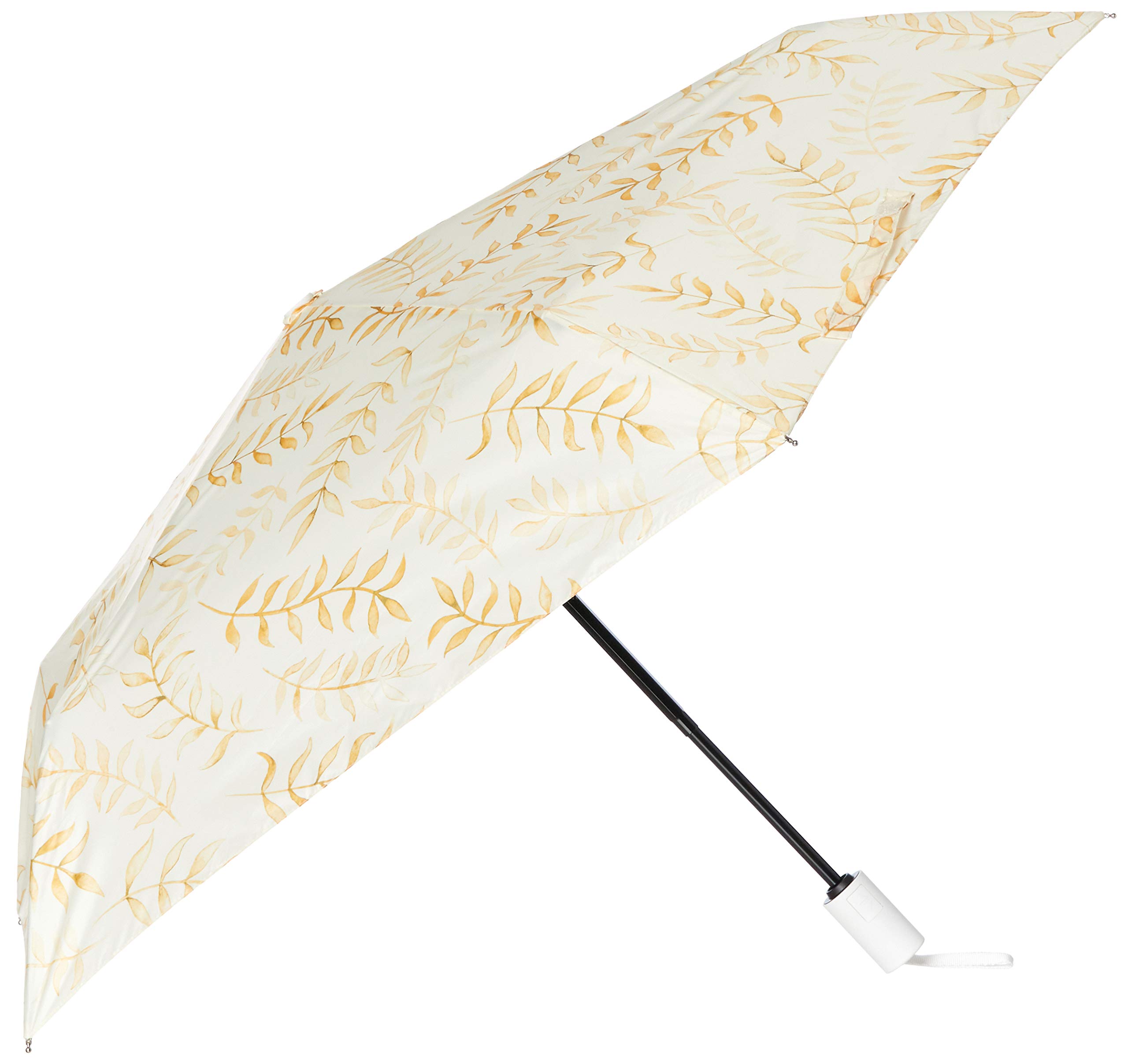

Sunny and Rainy Day Safety Automatic Opening and Closing Rib 52cm [Moonbat] Umbrella, UV-treated, Estaa, Design, Umbrella, Leaf, Beige, Women s, бежевый