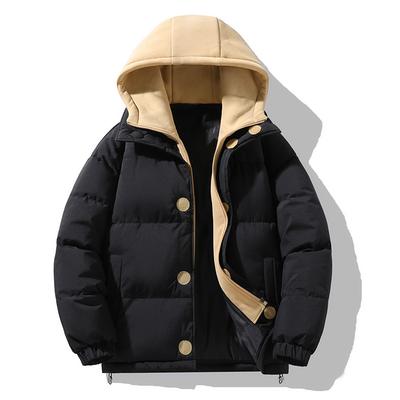 Men Hooded Thick Warm Winter Casual Cotton Coat Hoodies Overcoats Autumn Winter Warm Windproof Parkas Jackets