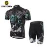 Mens Cycling Jersey Shorts Set Quick-Dry Breathable Bike Outfit Road Mountain Riding