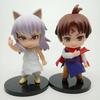 6pcs/Set Anime Figure YuYu Hakusho Yuusuke Urameshi Kurama Fleeting Shadow PVC Cute Q-version Model Children's Gift Toys 9-11CM