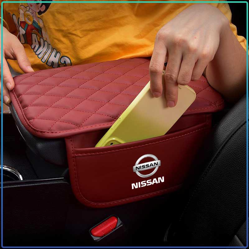 Car Storage Bag Center Armrest Protective Cushion Support For Nissan GTR Teana Skyline Kawasaki R32 R34 R35 J10 J11 Juke X C210 R30 GTS-R